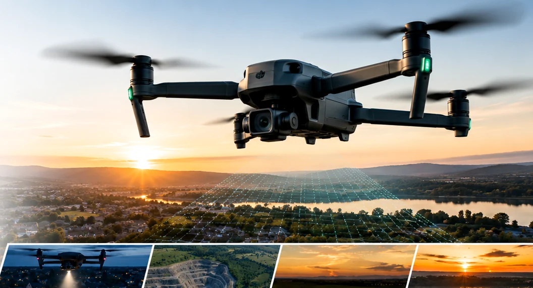 Drone professionnel en mission en Occitanie